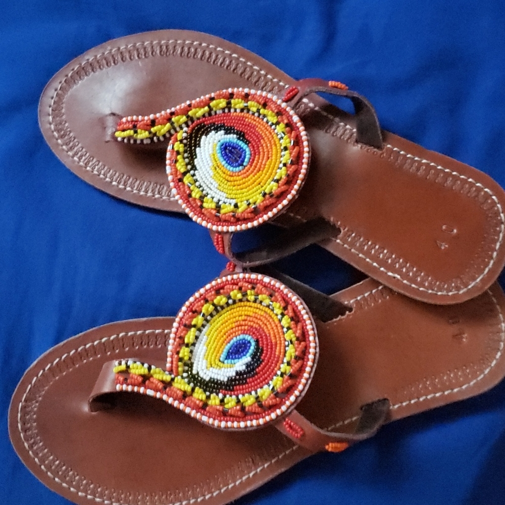 SALE!!! African-handmade thong-style beach sandals